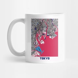 Tokyo - Japan MilkTea City Map Mug